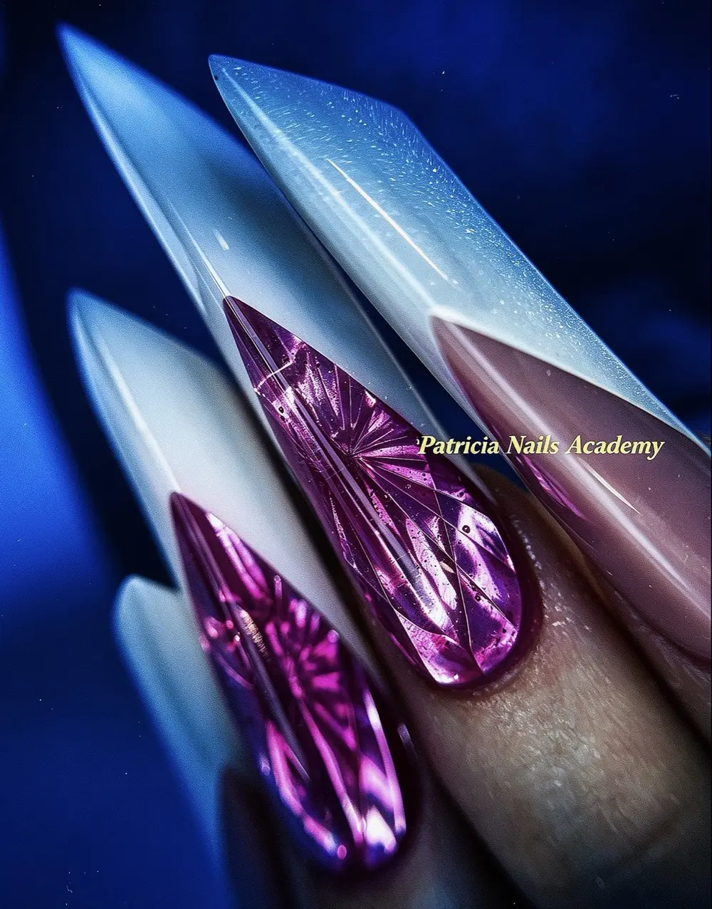 Crystal tip nail extension training result